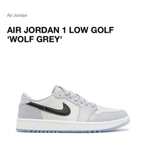 BRAND NEW!! Air Jordan 1 low golf “wolf grey”